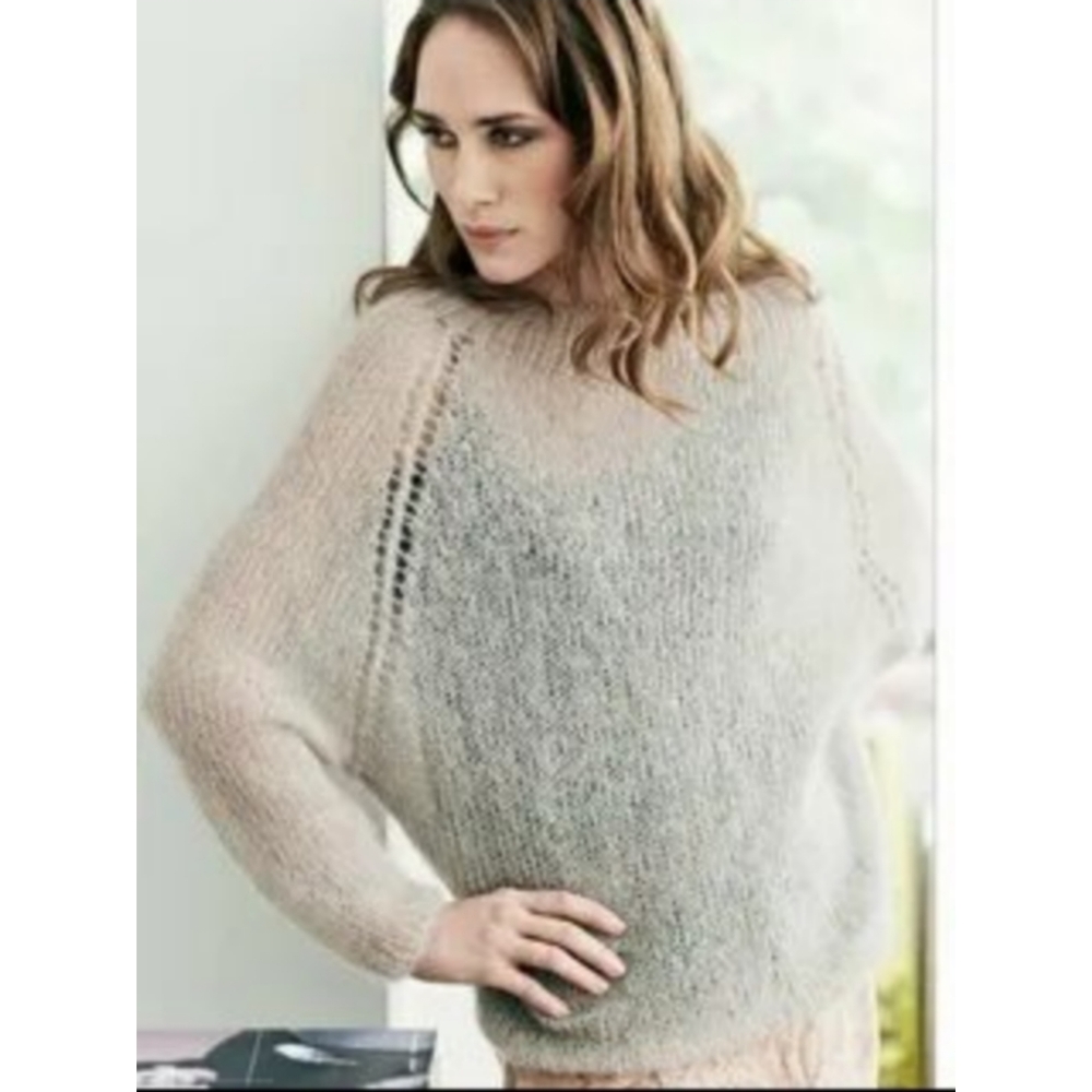 💖 New Handmade Mohair Pullover / Sweater, size M